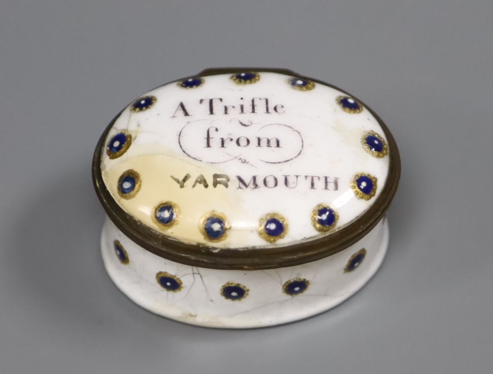 An early 19th century South Staffordshire enamel box